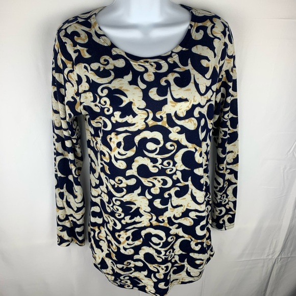 Allegra K Side Ruched Patterned Tunic Shirt - Picture 2 of 16